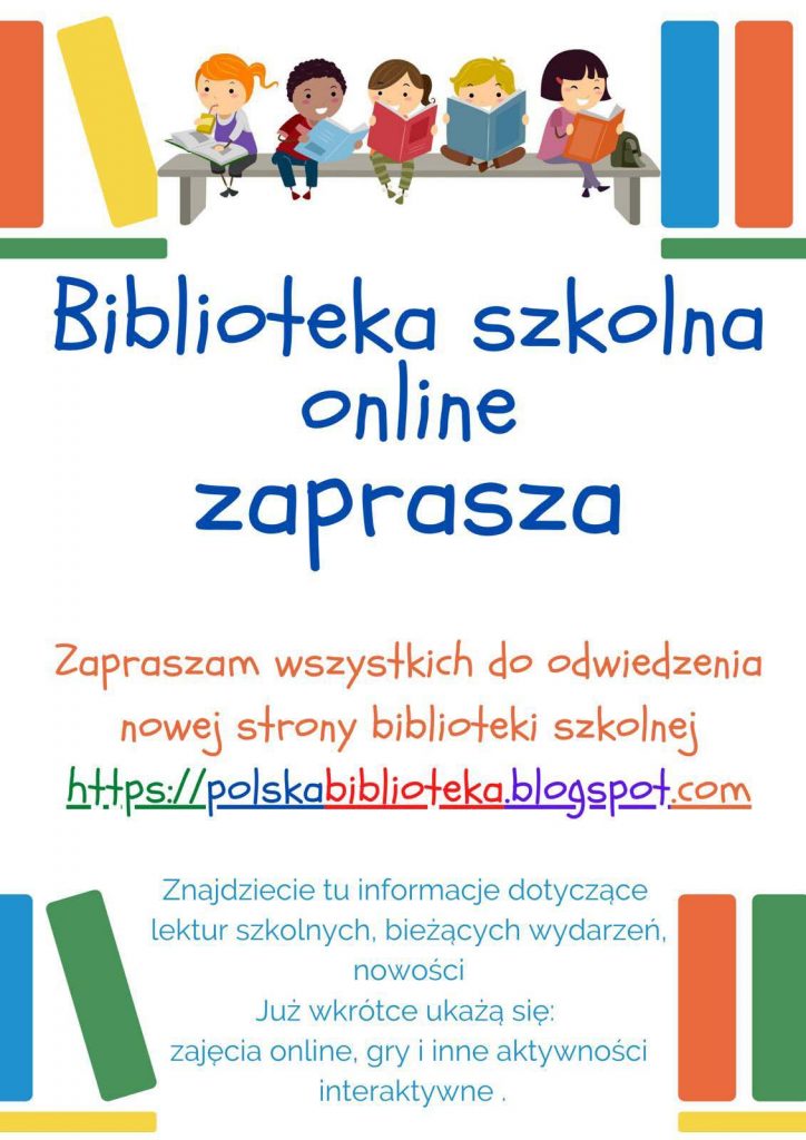 Biblioteka szkolna online zaprasza