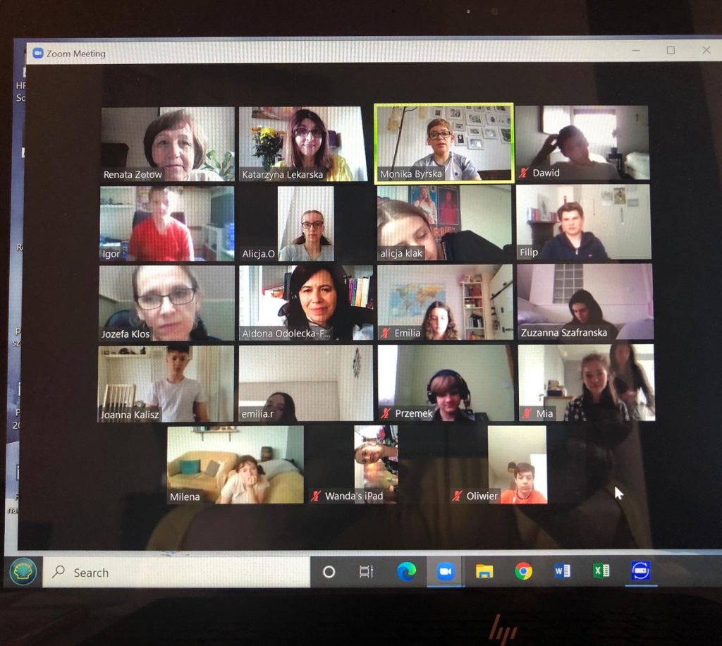 Przemówienia uczniów klas ósmych