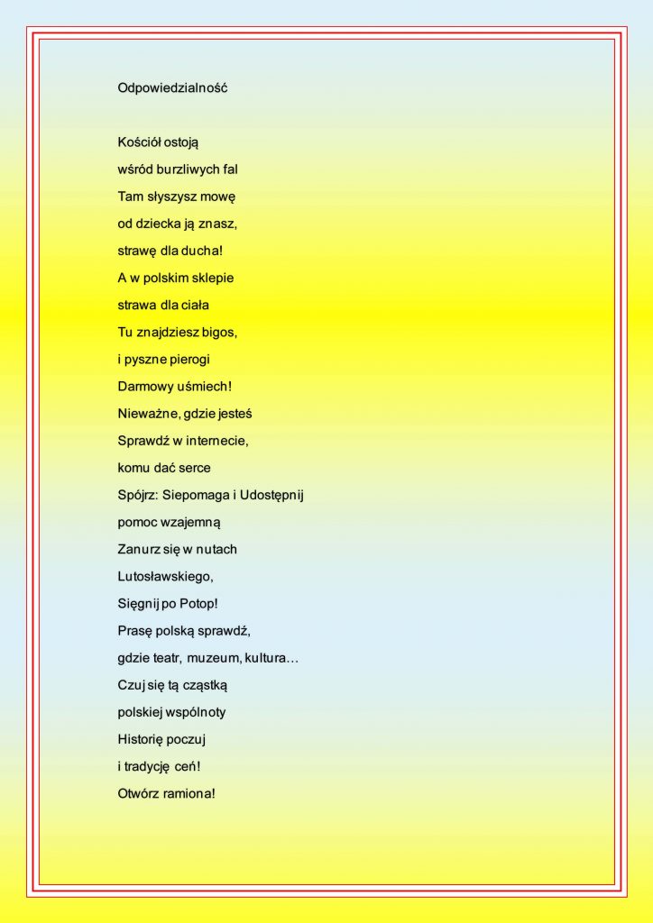 Wyniki konkursu – Być Polakiem