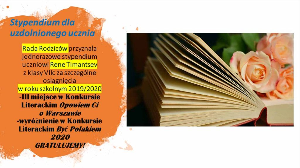 Stypendium dla ucznia