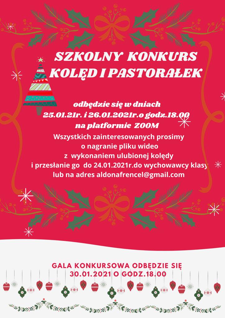 Szkolny konkurs kolęd i pastorałek
