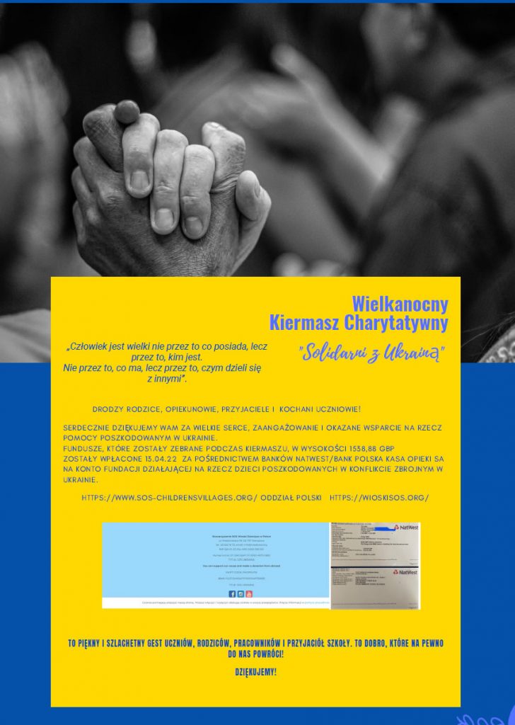 Pomoc poszkodowanym w Ukrainie.