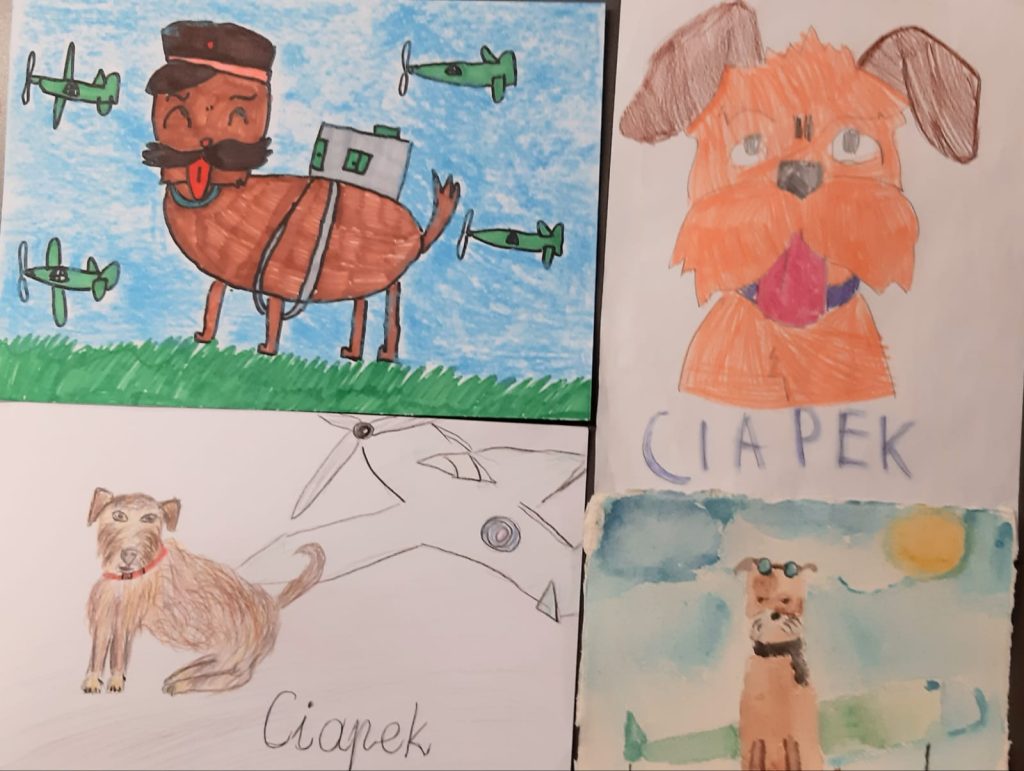 Konkurs szkolny na najlepszy porter Ciapka – bohatera najnowszej książki Wojciecha Filabera.