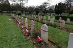 Uroczystości na cmentarzu Northwood