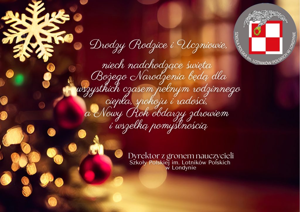 Życzenia z okazji Świąt Bożego Narodzenia