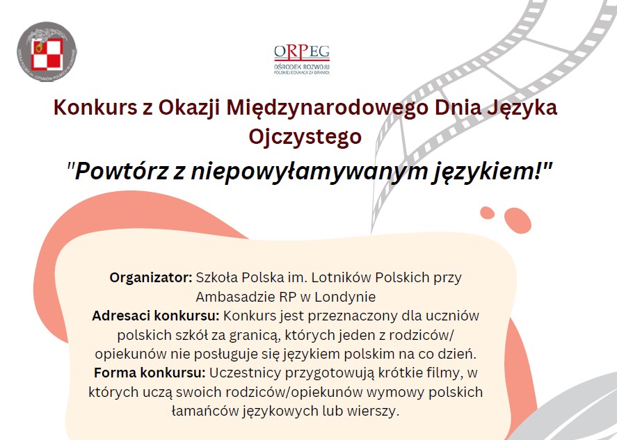 Konkurs z Okazji Międzynarodowego Dnia Języka Ojczystego „Powtórz z niepowyłamywanym językiem!”