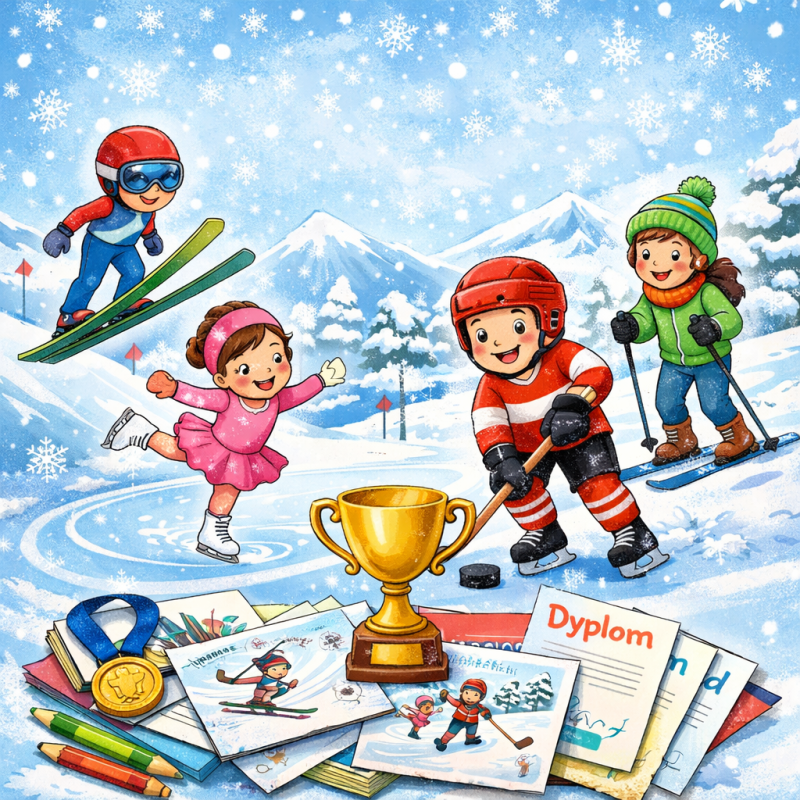 Wyniki konkursu „Moja ulubiona zimowa dyscyplina sportowa”