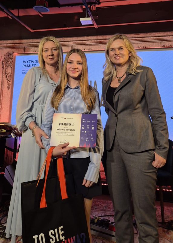 „Wytwórnia Pamięci” – sukces naszej uczennicy!