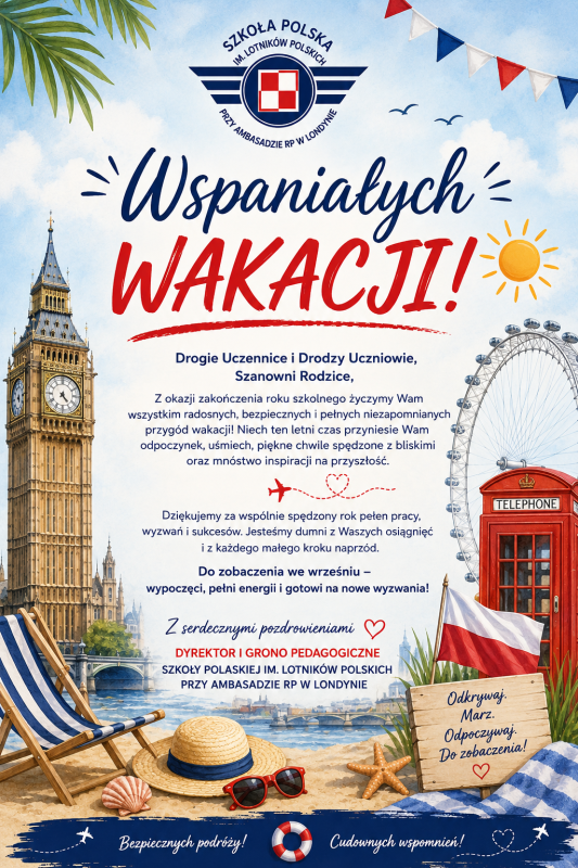 Życzenia wakacyjne