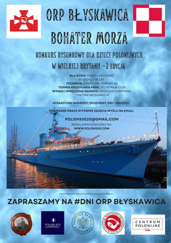 Sukces naszych uczennic w konkursie plastycznym „ORP Błyskawica – Bohater Morza”